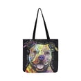 thumbnail image 1 of ASHLEIGH Beware Of Pit Bulls Dog Reusable Grocery Bags Grocery Tote Bag Washable Shopping Bags Shoulder Handbag, 1 of 2