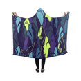 thumbnail image 1 of ASHLEIGH Blanket Funny Sharks Anti-Pilling Polar Fleece Hooded Blanket Throw Wrap 40x50 inch, 1 of 3