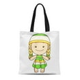 thumbnail image 1 of ASHLEIGH Canvas Tote Bag Baggu Capstyle Family Marisa Gu Girls Cute Kawaii Birthday Reusable Handbag Shoulder Grocery Shopping Bags, 1 of 1
