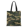 thumbnail image 1 of ASHLEIGH Canvas Tote Bag Camouflage Pattern Classic Masking Camo Green Brown Black Olive Durable Reusable Shopping Shoulder Grocery Bag, 1 of 1