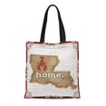 thumbnail image 1 of ASHLEIGH Canvas Tote Bag Digital Louisiana Home Crawfish Abstract White Dark Wood Grain Reusable Handbag Shoulder Grocery Shopping Bags, 1 of 1