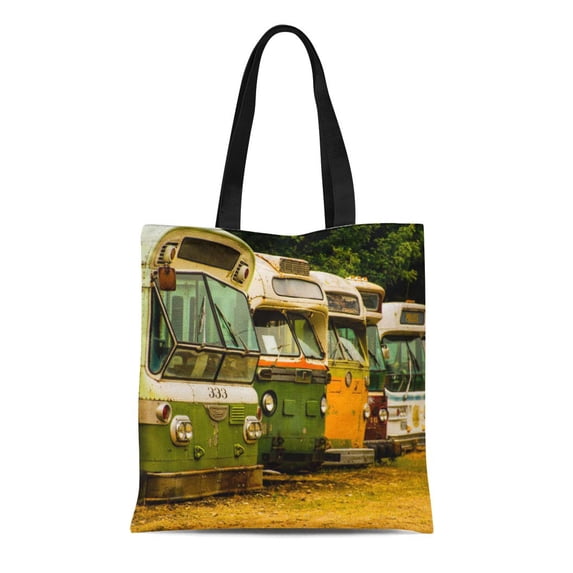 ASHLEIGH Canvas Tote Bag Does Bus Graveyard Acryli Hd Look Like This Was Reusable Handbag Shoulder Grocery Shopping Bags