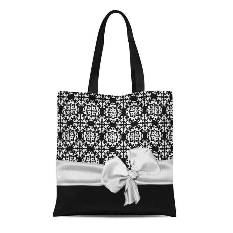 Sophisticated Black and White Handbag