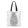 thumbnail image 1 of ASHLEIGH Canvas Tote Bag Mandala Line of Pineapple for Coloring Book Adult Tattoo Reusable Shoulder Grocery Shopping Bags Handbag, 1 of 1