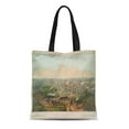 thumbnail image 1 of ASHLEIGH Canvas Tote Bag Ohio Vintage Map of Columbus Oh Old Antique Historical Reusable Handbag Shoulder Grocery Shopping Bags, 1 of 1