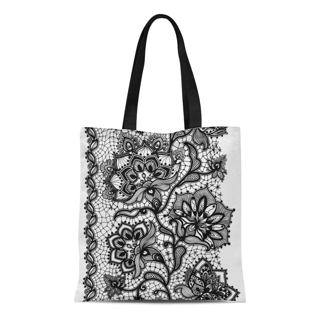 ASHLEIGH Canvas Tote Bag Paris Pattern Travel Inscriptions Name of