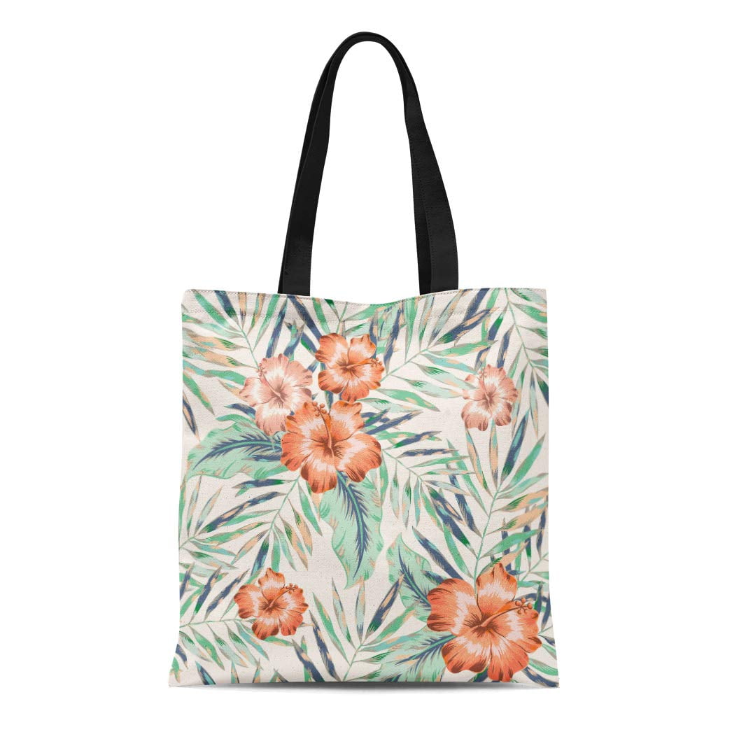Island Heritage Hibiscus Hula II Eco Tote Bag | AlohaOutlet