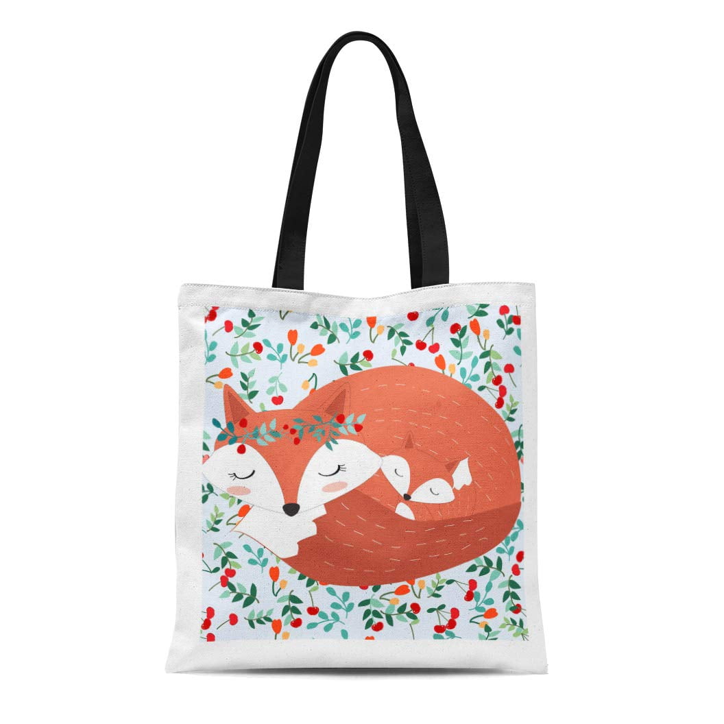 Funny Fox Tote Bag – Reusable Grocery Bag, Fox Lover Gift, Durable Canvas With 3D Print, 39x34cm - View #9
