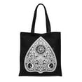 thumbnail image 1 of ASHLEIGH Canvas Tote Bag Vintage Magic Ouija Board Oracle Antique Boho Chic Halloween Reusable Shoulder Grocery Shopping Bags Handbag, 1 of 1
