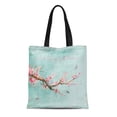 thumbnail image 1 of ASHLEIGH Canvas Tote Bag Watercolor Elegant Vintage Spring Bird and Cherry Blossom Reusable Handbag Shoulder Grocery Shopping Bags, 1 of 1