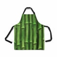 thumbnail image 1 of ASHLEIGH Colorful Bamboo Stalk Apron for Women Men Girls Chef with Pockets Green Forest Bamboo Unisex Adjustable Bib Apron Kitchen for Cooking Baking Painting, 1 of 1