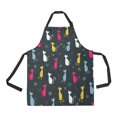 thumbnail image 1 of ASHLEIGH Cute Cats Apron BBQ Aprons Kitchen Aprons With Two Pockets For Women Men, 1 of 1