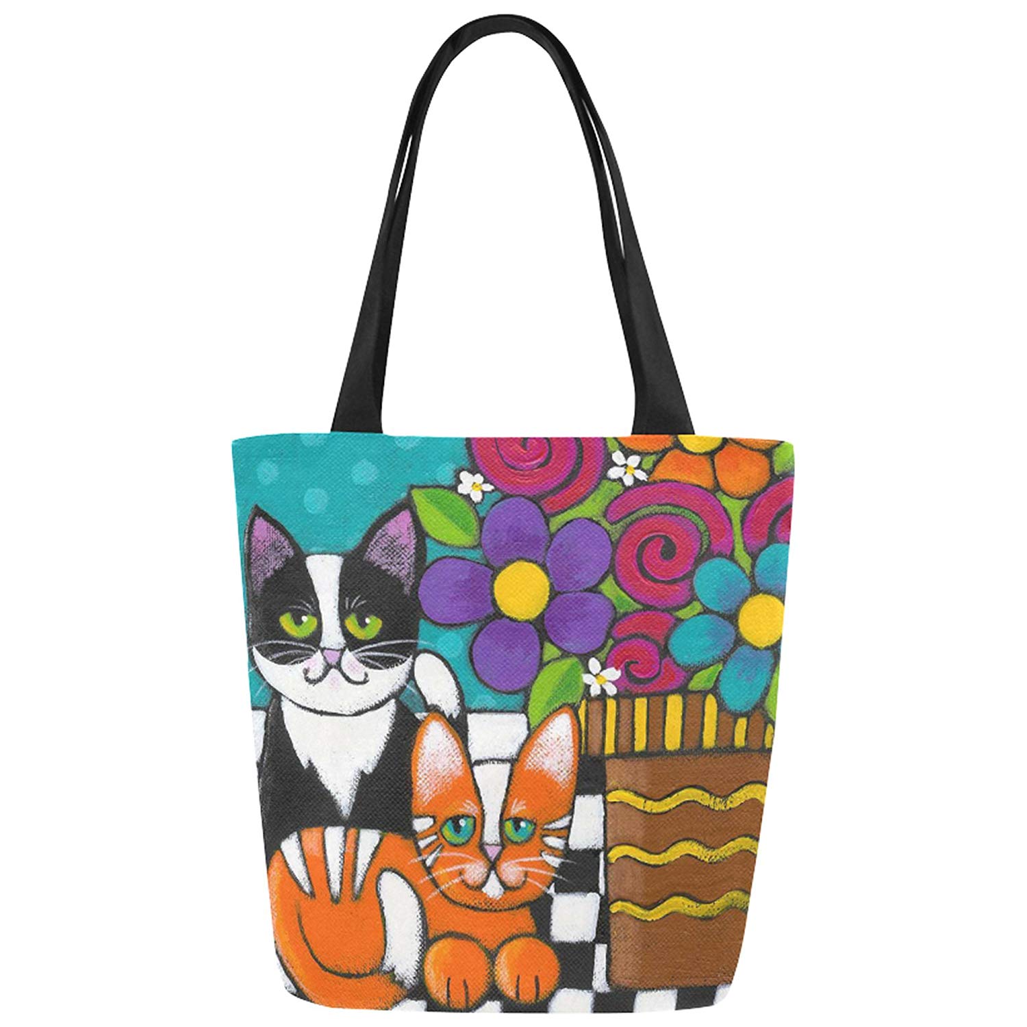 Cute cat canvas bag yv42010