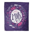 thumbnail image 1 of ASHLEIGH Flannel Throw Blanket I Love You to The Moon and Back Quote Soft for Bed Sofa and Couch 58x80 Inches, 1 of 1