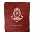 thumbnail image 1 of ASHLEIGH Flannel Throw Blanket Monogram Graceful Calligraphic Elegant Line Capital Letter Emblem Sign Soft for Bed Sofa and Couch 50x60 Inches, 1 of 1