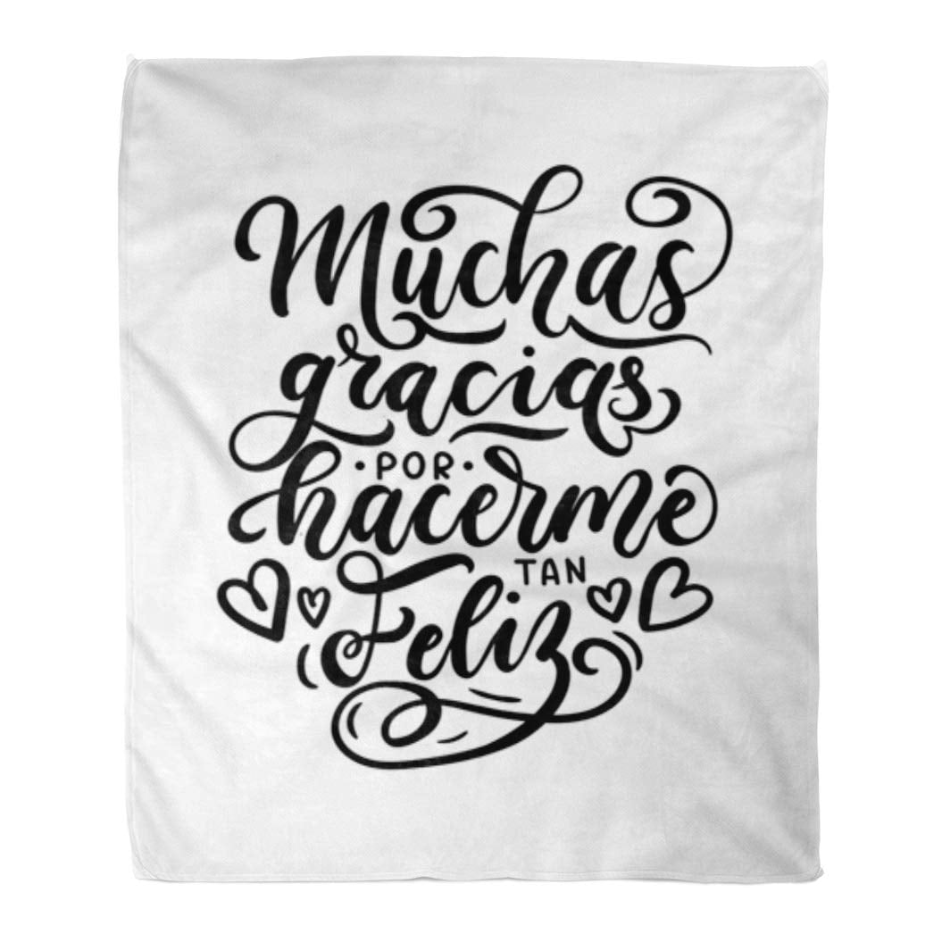 ASHLEIGH Flannel Throw Blanket Thank You for Making Me So Happy