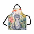thumbnail image 1 of ASHLEIGH Funny Cat Yellow Flowers Apple Tree Oil Paintings Apron for Women Men Girls Chef with Pockets Adjustable Bib Kitchen Cook Apron for Cooking Baking Gardening Pet Grooming Cleaning, 1 of 1