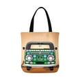 thumbnail image 1 of ASHLEIGH Hippie Groovy Van With Peace Sign Traveling Reusable Grocery Bags Shopping Bag Canvas Tote Bag Shoulder Bag, 1 of 3