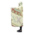 thumbnail image 1 of ASHLEIGH Hooded Throw Wrap Vintage Trains Wearable Blanket 56x80 Inch Comfortable Softness, 1 of 3