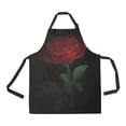 thumbnail image 1 of ASHLEIGH Kitchen Aprons Red Rose Adjustable Bib Apron with Pockets for Women Men, 1 of 1