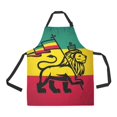 thumbnail image 1 of ASHLEIGH Kitchen Aprons Reggae Musi Rastafari Flag Adjustable Bib Apron with Pockets for Women Men, 1 of 1