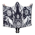 thumbnail image 1 of ASHLEIGH Terrier Dog Hooded Blanket Fashion Pilling Polar Fleece Wearable Blanket Throw Blanket 56x80 Inches, 1 of 2