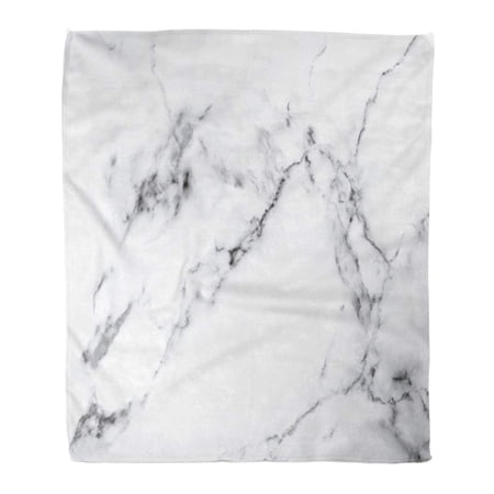 ASHLEIGH Throw Blanket 50x60 Inches Gray Abstract White Marble with Natural Pattern for Antique Architecture Beautiful Warm Flannel Soft Blanket for Couch Sofa Bed