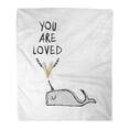 thumbnail image 1 of ASHLEIGH Throw Blanket Warm Cozy Print Flannel Clip Cute Baby Narwhal Valentine's Day Congratulation and More for Your Stuff Comfortable Soft for Bed Sofa and Couch 58x80 Inches, 1 of 1
