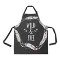 thumbnail image 1 of ASHLEIGH Wild and Free Apron BBQ Aprons Kitchen Aprons With Two Pockets For Women Men, 1 of 1