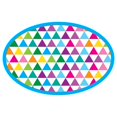 thumbnail image 1 of Ashley Productions Color Triangles Magnetic WB Erasers 6/set (ASH09994), 1 of 2