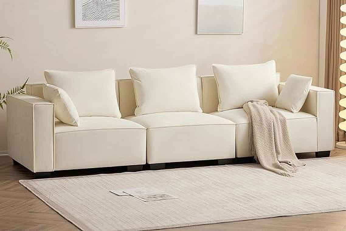 ASHOMELI 3-Seater Modular Sofa, Soft, Comfortable for Living Room ...