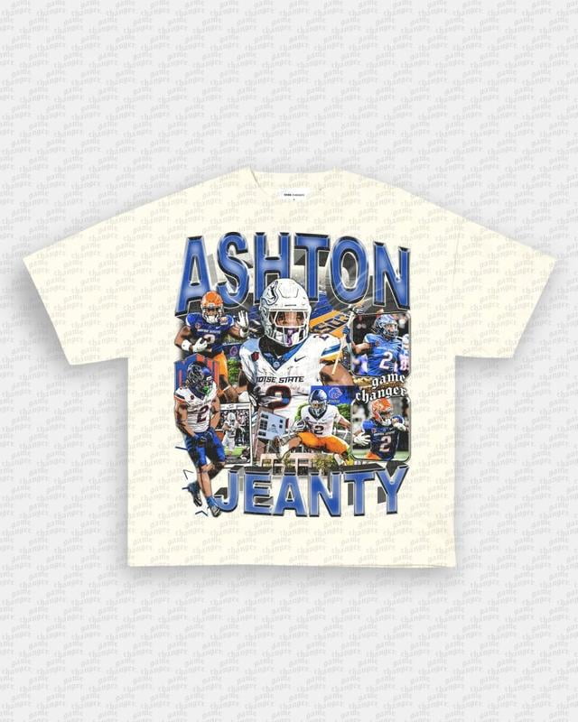 ASHTON JEANTY . 1 Side T Graphic . Vintage Basketball Player . Game Day ...