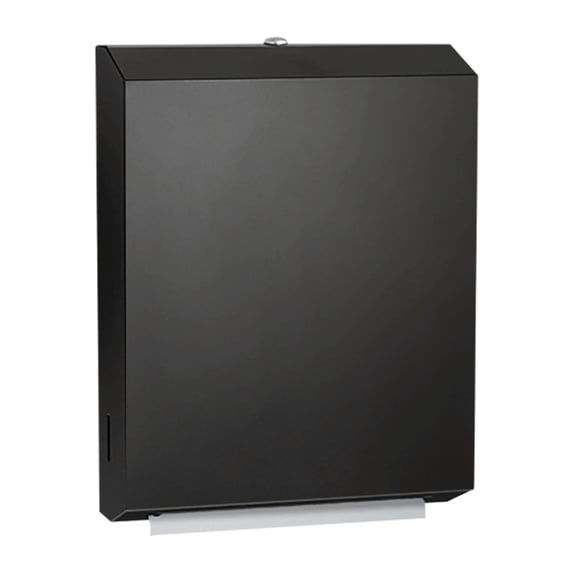ASI 0210-41 - Matte Black Paper Towel Dispenser (Multi, C-Fold) Surface Mounted