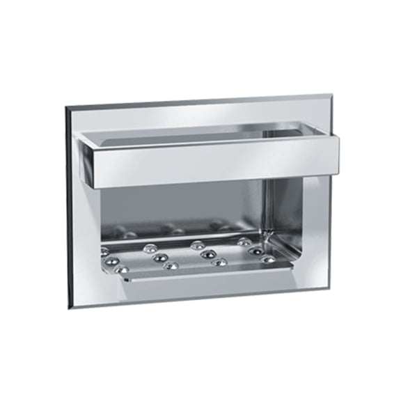 ASI-0399 - Soap Dish w/ Bar - Stainles Steel, Wet Wall - Recessed
