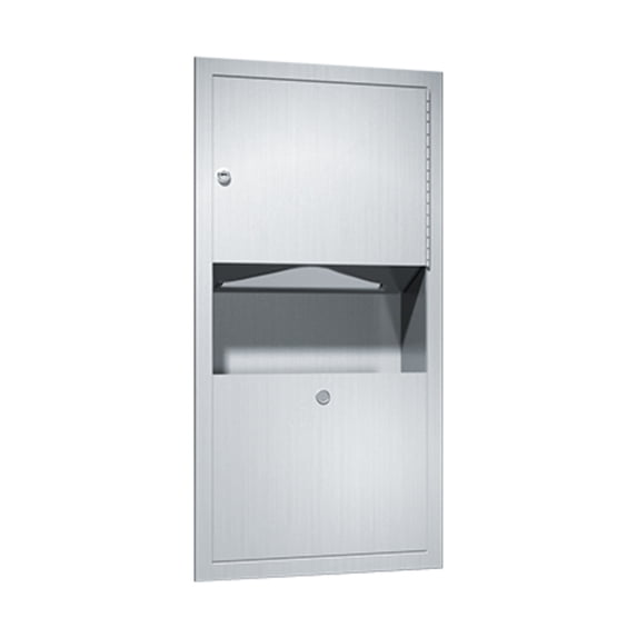 ASI 0462-AD - Traditional™ - Paper Towel Dispenser Waste Receptacle - Multi, C-fold - 2 gal. - Semi-R