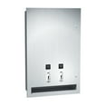 thumbnail image 1 of ASI-0468-50 - Sanitary Napkin and Tampon Dispenser - 50¢ Operation - Recessed, 1 of 1