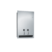 ASI 04684-25 - Sanitary Napkin and Tampon Dispenser - 25  Operation - Recessed
