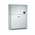 thumbnail image 1 of ASI 0472 - Sanitary Waste Disposal - Dual Access - Partition Mounted, 1 of 1