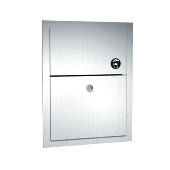 ASI-0473-1 - Sanitary Waste Disposal - w/ Lock - Recessed