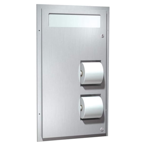 ASI-0484-HCR - Toilet Seat Cover Toilet Tissue Dispenser - Dual Access, Barrier Free Access - Partition Mounted