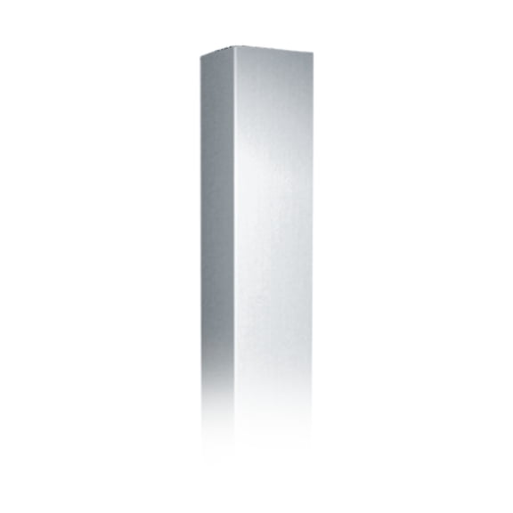 ASI-0533-4-2 - Corner Guard - Straight Edge Legs - 48” H - 18 Ga. - with Mounting Holes