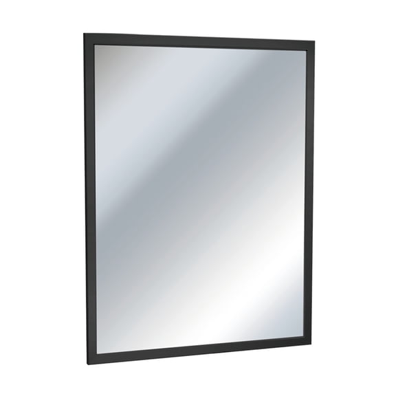 ASI 0600-2436-41 - Matte Black Stainless Steel Inter-Lok Angle Frame Mirror