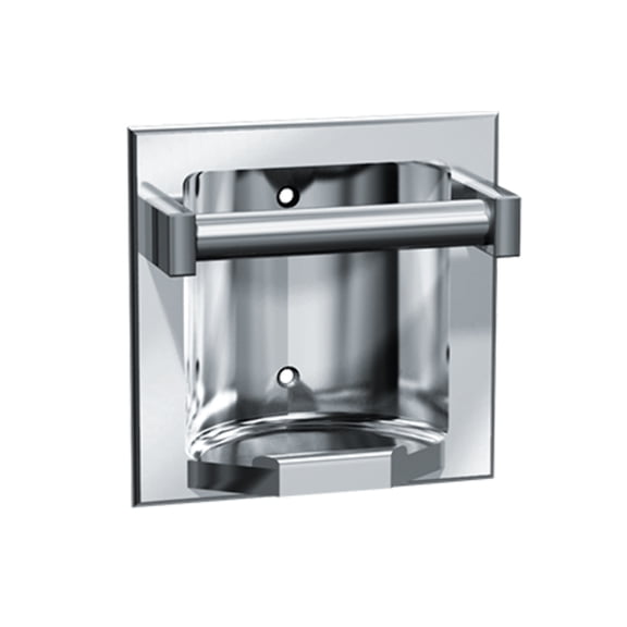 ASI-10-7410-B - Soap Dish - Bright Stainless Steel - Recessed