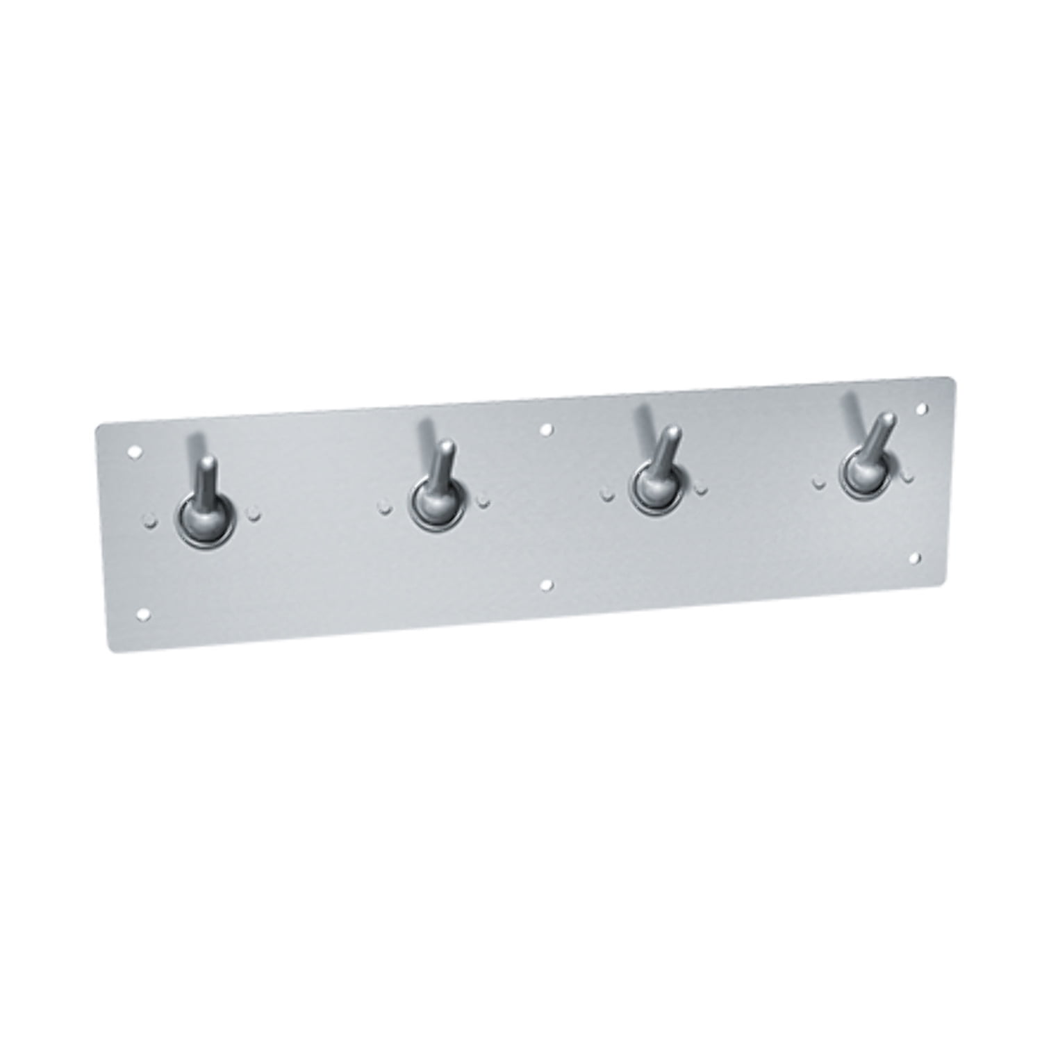 ASI-129 - Security Clothes Hook  Strip - Front Mount - Surface Mounted