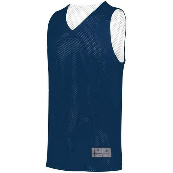 ASI 161.301.XL Adult Tricot Mesh 2.0 Reversible Jersey, Navy & White - Extra Large