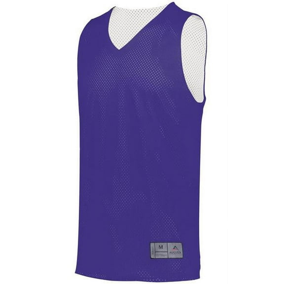 ASI 161.450.XL Adult Tricot Mesh 2.0 Reversible Jersey, Purple & White - Extra Large