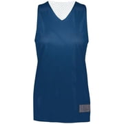 ASI 163.301.S Ladies Tricot Mesh Reversible 2.0 Jersey, Navy & White - Small