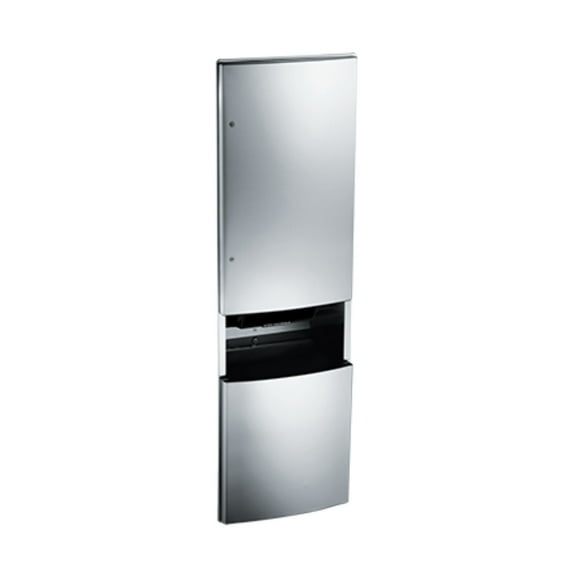 ASI 2046921A - Roval - Auto Paper Towel Dispenser Removable Waste Receptacle - Roll - Battery - 13.5 gal. - Recessed