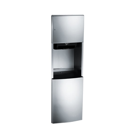 ASI-204692AC - Roval - Auto Paper Towel Dispenser Removable Waste Receptacle - Roll - (110-240V) - 17.8 gal. - Recessed