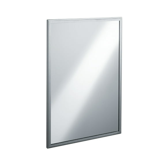 ASI 20650-B1836 - Roval - Mirror - Stainless Steel, Inter-Lok Frame - Tempered Glass (-B) - 18"W X 36"H - Surface Mounted